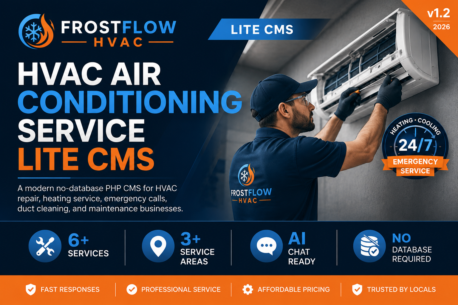 FrostFlow HVAC Service Lite CMS