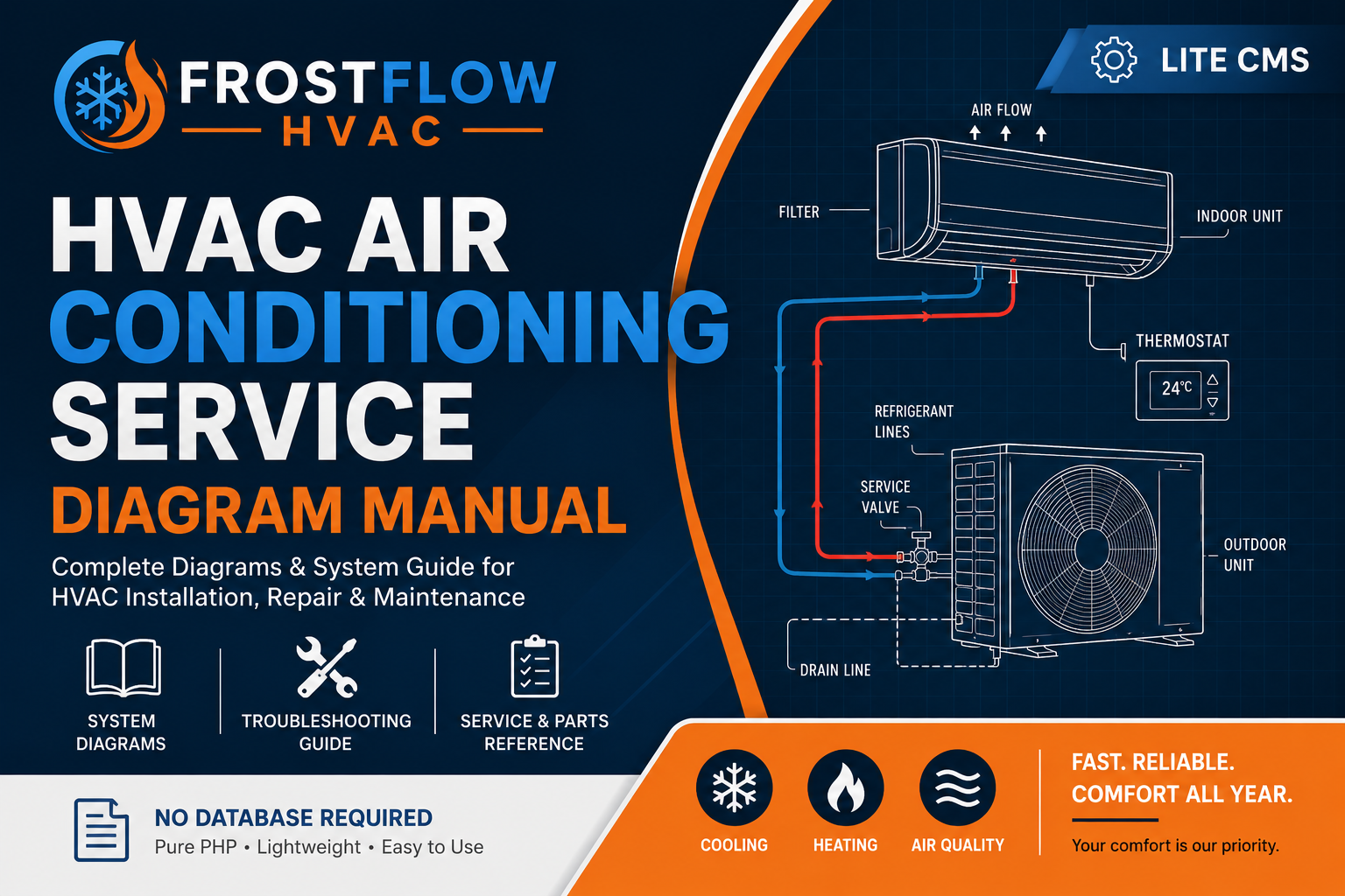 FrostFlow HVAC Service Lite CMS
